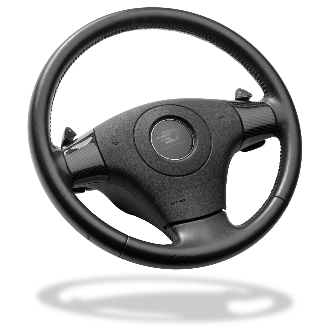 Real Carbon Fiber Steering Wheel Button Trim Cover Frame Bezels interior Replacement part For Chevy Corvette C6 2006-2011