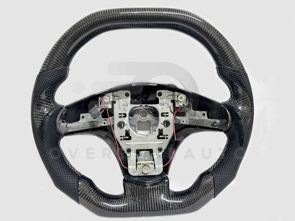 IN STOCK Carbon Fiber Steering Wheel Flat Top, Carbon Thumb Grips, C6 Corvette 2006-2013