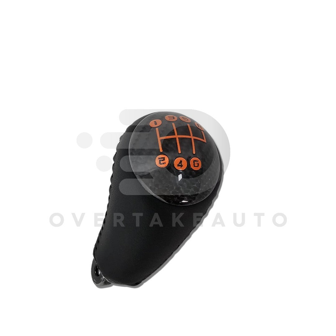 Custom Carbon Fiber Leather Upholstered Shift Knob Automatic & Manual 2005-2013 C6 Chevy Corvette