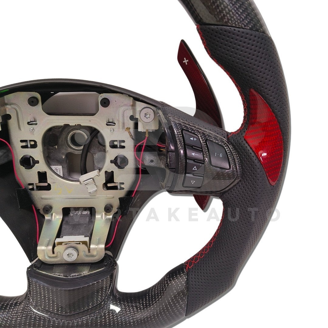 [Customizable] 2012-2013 C6 Chevy Corvette Carbon Fiber LED Steering Wheel