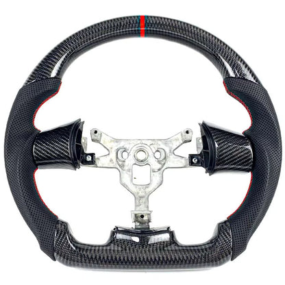 Genuine Carbon Fiber Steering Wheel With Button Trim For C6 Corvette 2006-2011