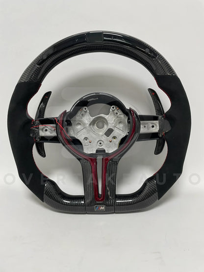 BMW F30 | F80 | F82 | F83 | F87 | F90 | F10 M-sport | M2 | 3 | 4 | 5 | 6 Carbon Fiber Steering LED Wheel