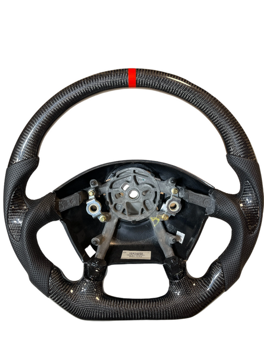 IN STOCK CARBON FIBER STEERING WHEEL 1997-2004 C5 CORVETTE CARBON THUMB GRIPS BLACK STITICHING