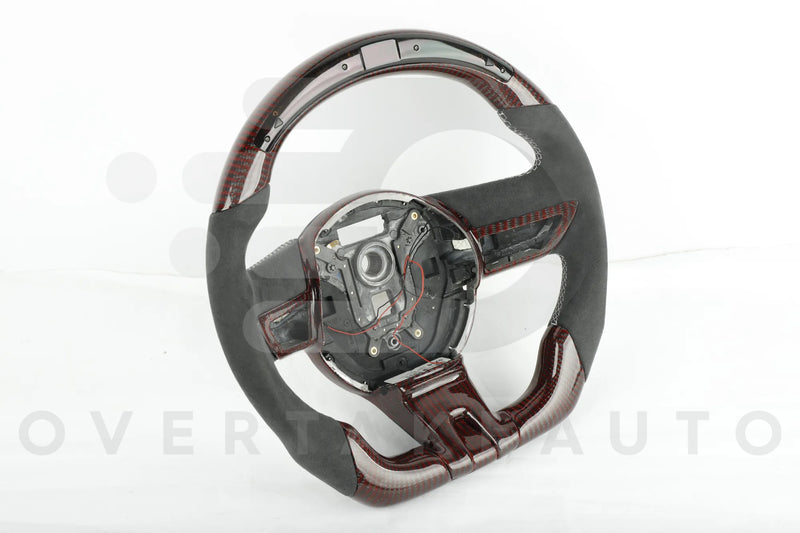 2010-2015 5th generation chevy camaro carbon fiber led steering wheel