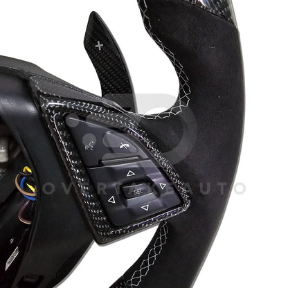 Custom 2016-2024 6th Generation Chevy Camaro Carbon Fiber LED Steering Wheel