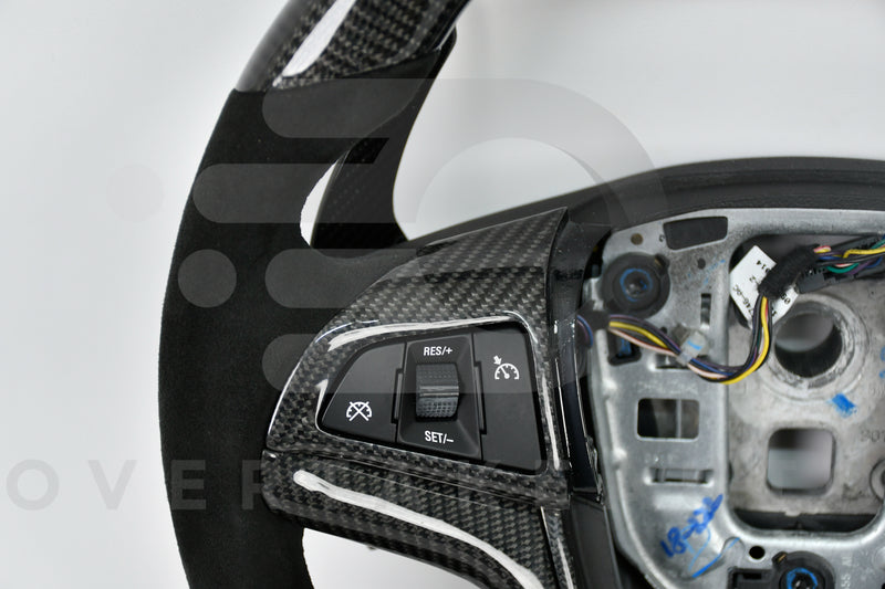 2010-2015 5th generation chevy camaro carbon fiber led steering wheel