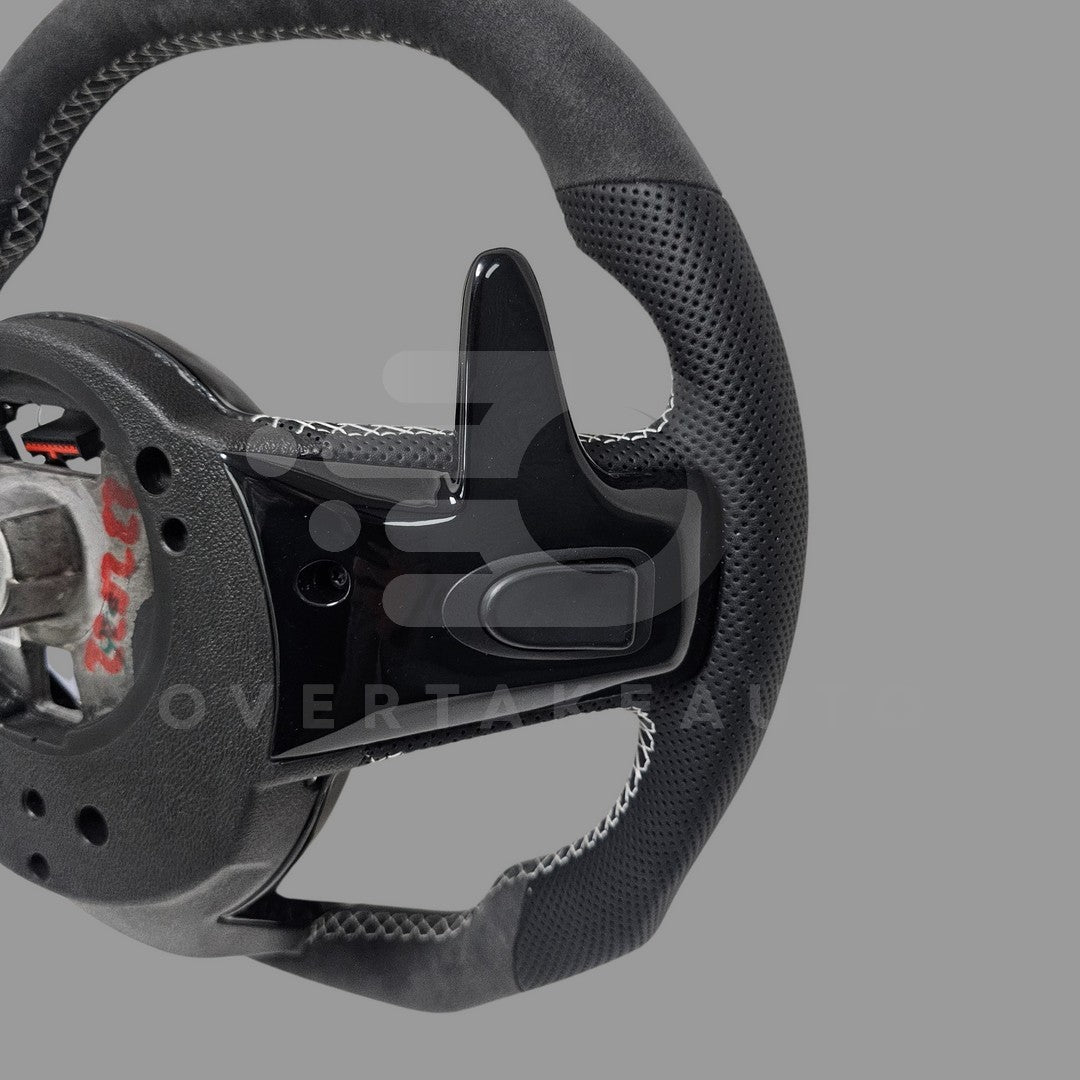 In stock 2010-2015 5th generation chevy camaro alcantara leather steering wheel