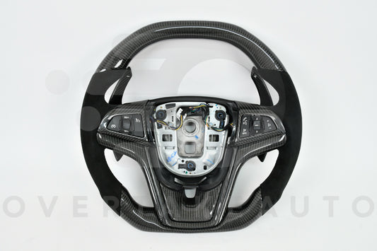 2010-2015 5th generation chevy camaro carbon fiber led steering wheel