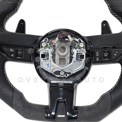 In stock 2010-2015 5th generation chevy camaro alcantara leather steering wheel