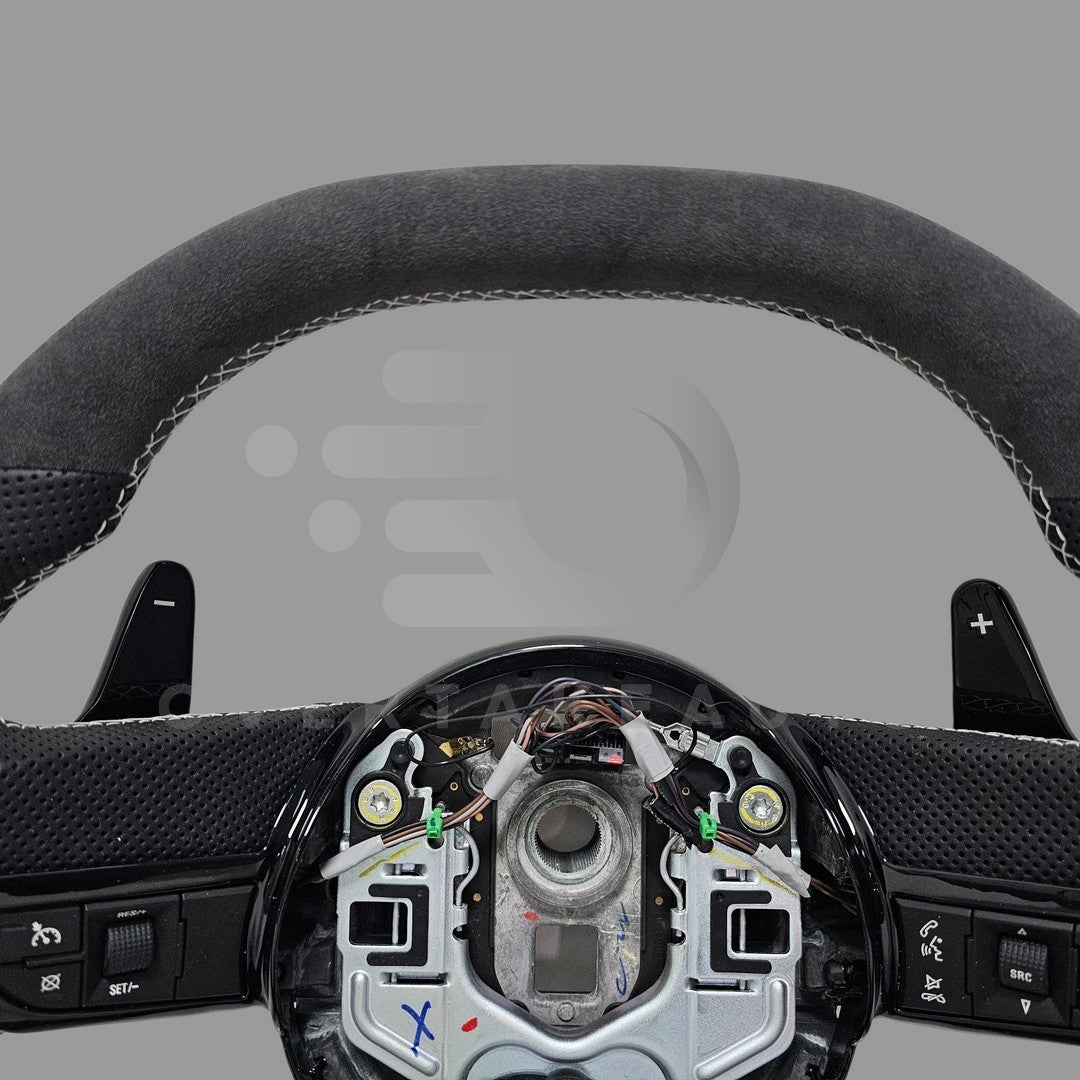 In stock 2010-2015 5th generation chevy camaro alcantara leather steering wheel