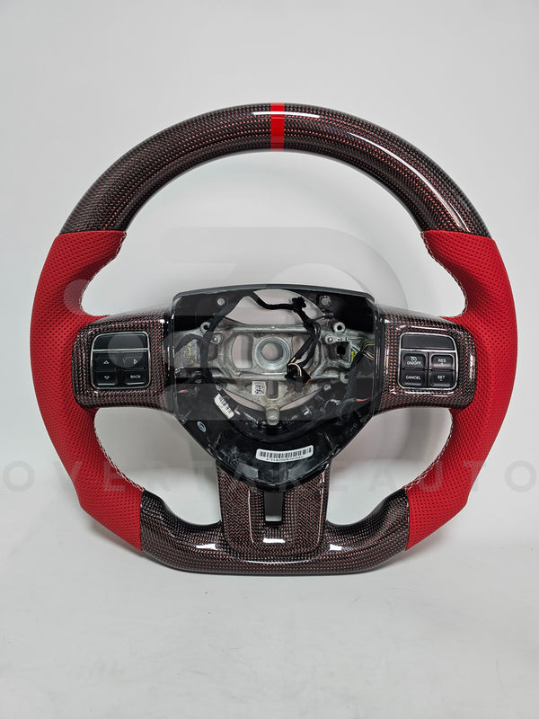 2011-2014 Dodge Charger/Challenger/Durango carbon fiber led steering wheel