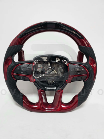 2015+ Dodge Charger | Challenger | Durango | Jeep Grand Cherokee Custom Carbon Fiber Steering Wheel