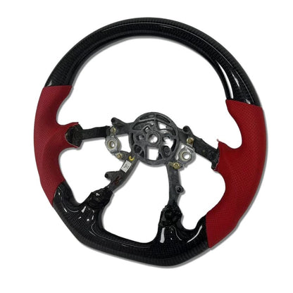 IN STOCK CARBON FIBER STEERING WHEEL 1997-2004 C5 CORVETTE CARBON RED SIDE GRIPS