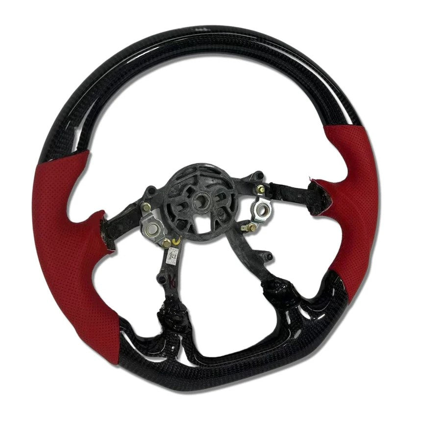 IN STOCK CARBON FIBER STEERING WHEEL 1997-2004 C5 CORVETTE CARBON RED SIDE GRIPS