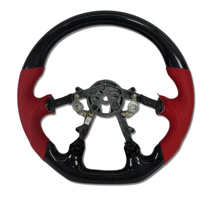 IN STOCK CARBON FIBER STEERING WHEEL 1997-2004 C5 CORVETTE CARBON RED SIDE GRIPS