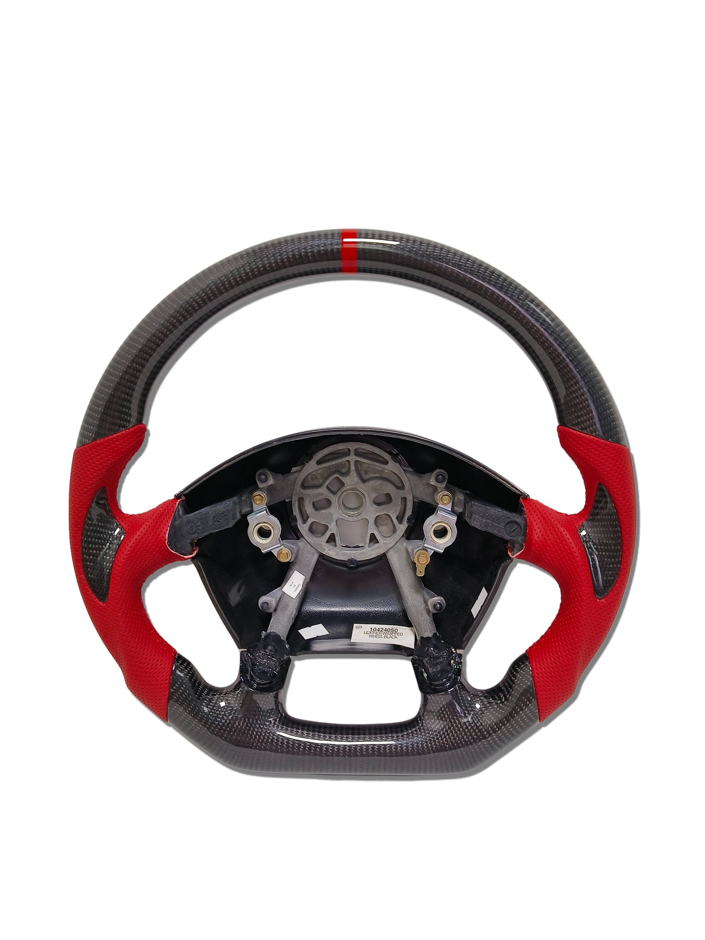 IN STOCK CARBON FIBER STEERING WHEEL 1997-2004 C5 CORVETTE CARBON THUMB GRIPS RED SIDE GRIPS RED STRIPE