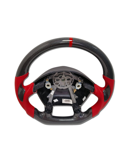 IN STOCK CARBON FIBER STEERING WHEEL 1997-2004 C5 CORVETTE CARBON THUMB GRIPS RED SIDE GRIPS RED STRIPE