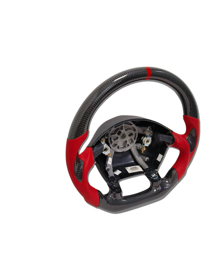 IN STOCK CARBON FIBER STEERING WHEEL 1997-2004 C5 CORVETTE CARBON THUMB GRIPS RED SIDE GRIPS RED STRIPE