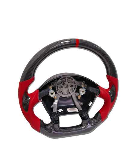 IN STOCK CARBON FIBER STEERING WHEEL 1997-2004 C5 CORVETTE CARBON THUMB GRIPS RED SIDE GRIPS RED STRIPE