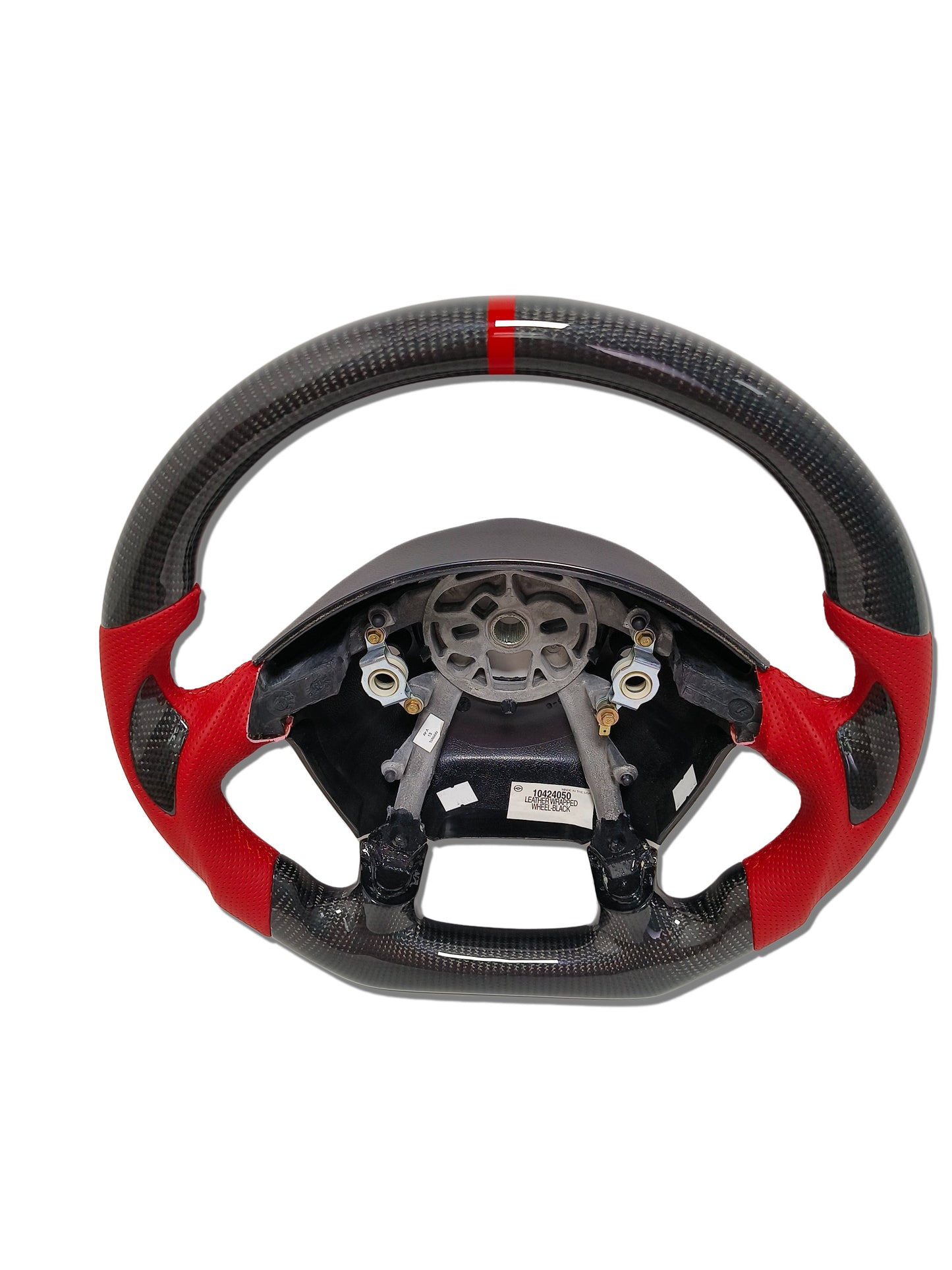 IN STOCK CARBON FIBER STEERING WHEEL 1997-2004 C5 CORVETTE CARBON THUMB GRIPS RED SIDE GRIPS RED STRIPE