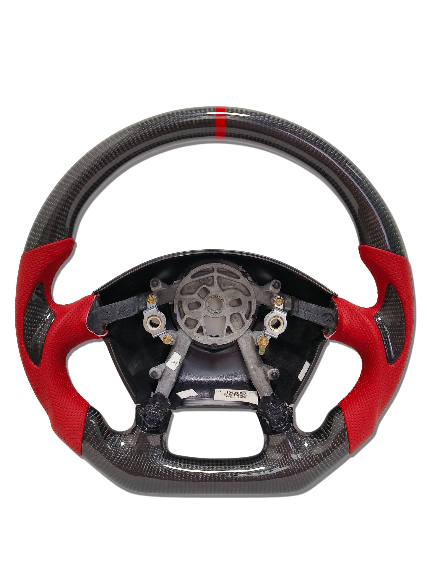 IN STOCK CARBON FIBER STEERING WHEEL 1997-2004 C5 CORVETTE CARBON THUMB GRIPS RED SIDE GRIPS RED STRIPE