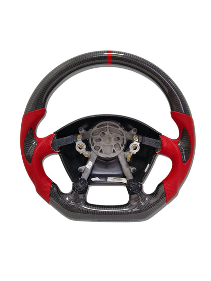 IN STOCK CARBON FIBER STEERING WHEEL 1997-2004 C5 CORVETTE CARBON THUMB GRIPS RED SIDE GRIPS RED STRIPE