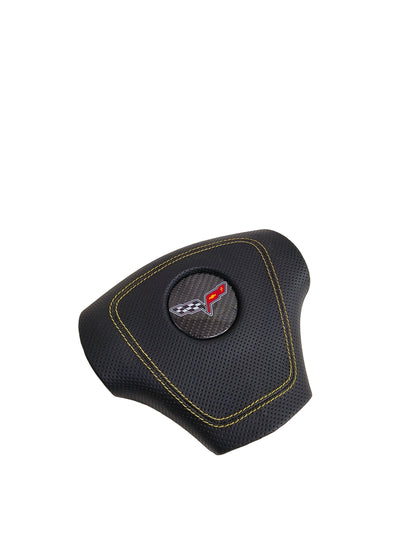 [Customizable] 2005-2013 Chevrolet Corvette C6 Custom Airbag Cover Replacement for Steering Wheel