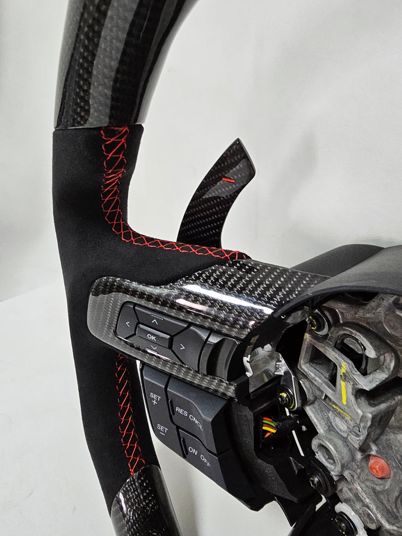 2015-2023 S550 Ford Mustang carbon fiber LED steering wheel