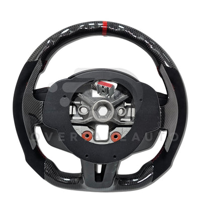 IN STOCK CARBON FIBER STEERING WHEEL 2018-2023 Ford Mustang with button trim and paddle shifters