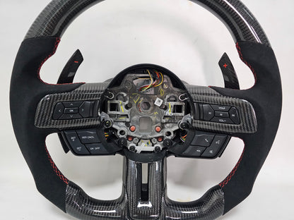 2015-2023 S550 Ford Mustang carbon fiber LED steering wheel