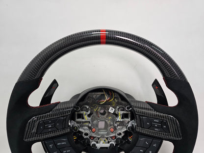 2015-2023 S550 Ford Mustang carbon fiber LED steering wheel